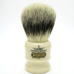 Simpson Chubby 2 Platinum Fibre Faux Ivory Rasierpinsel