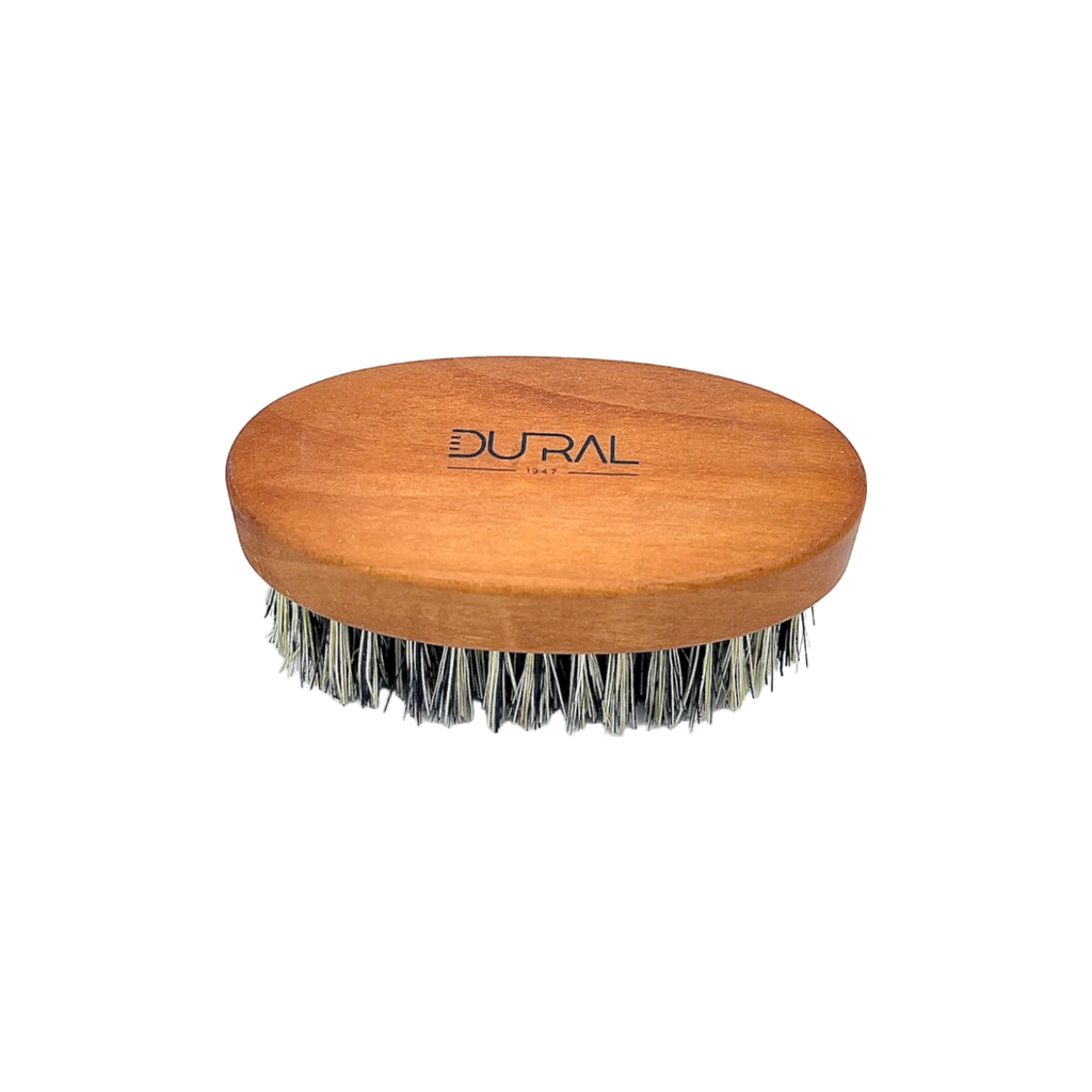 Bartbürste aus Dural Birnbaumholz mit reinen Tampicofasern - 7 Reihen 90x35mm