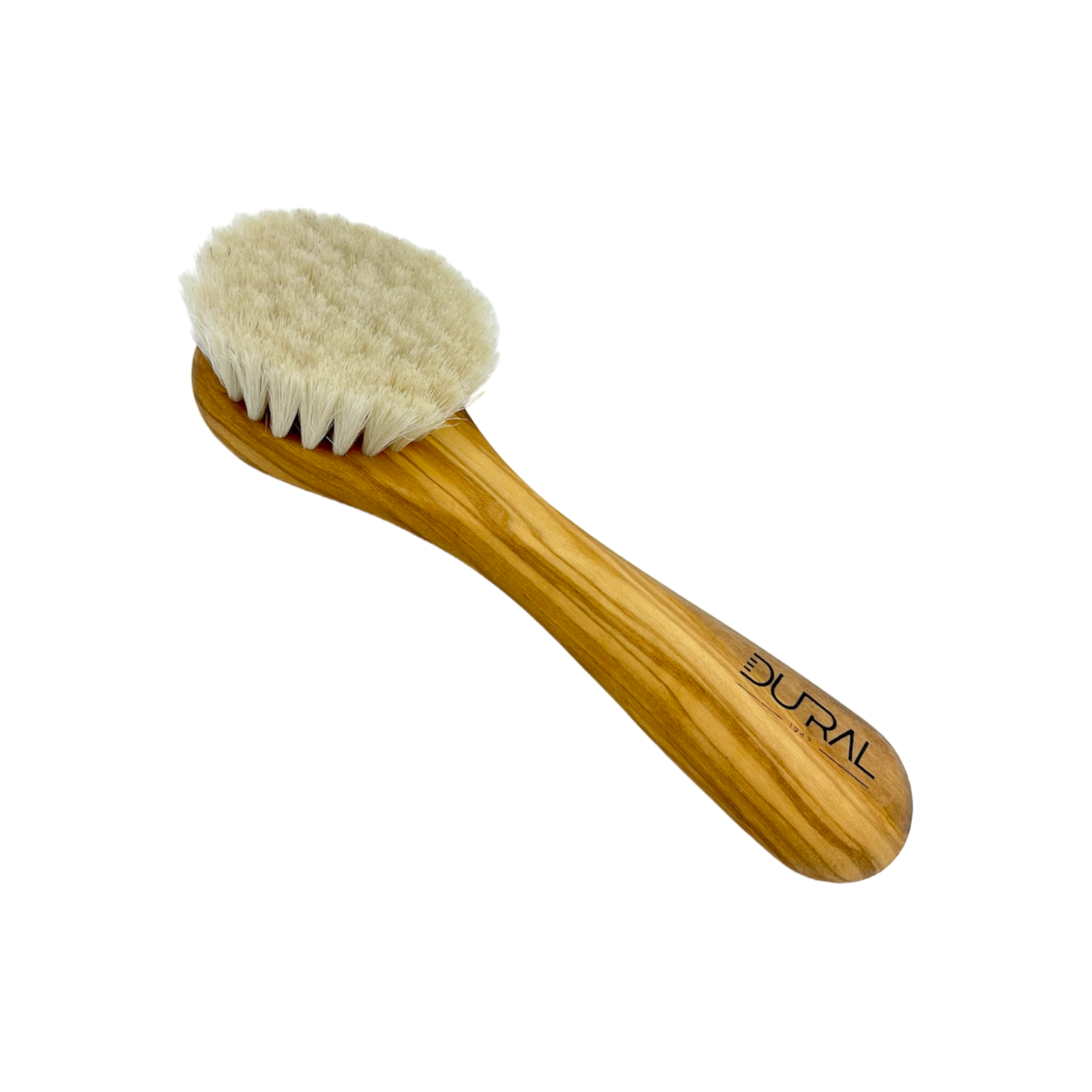 Dural Olivenholz Gesichts- & Hautbürste mit Naturziegenhaar