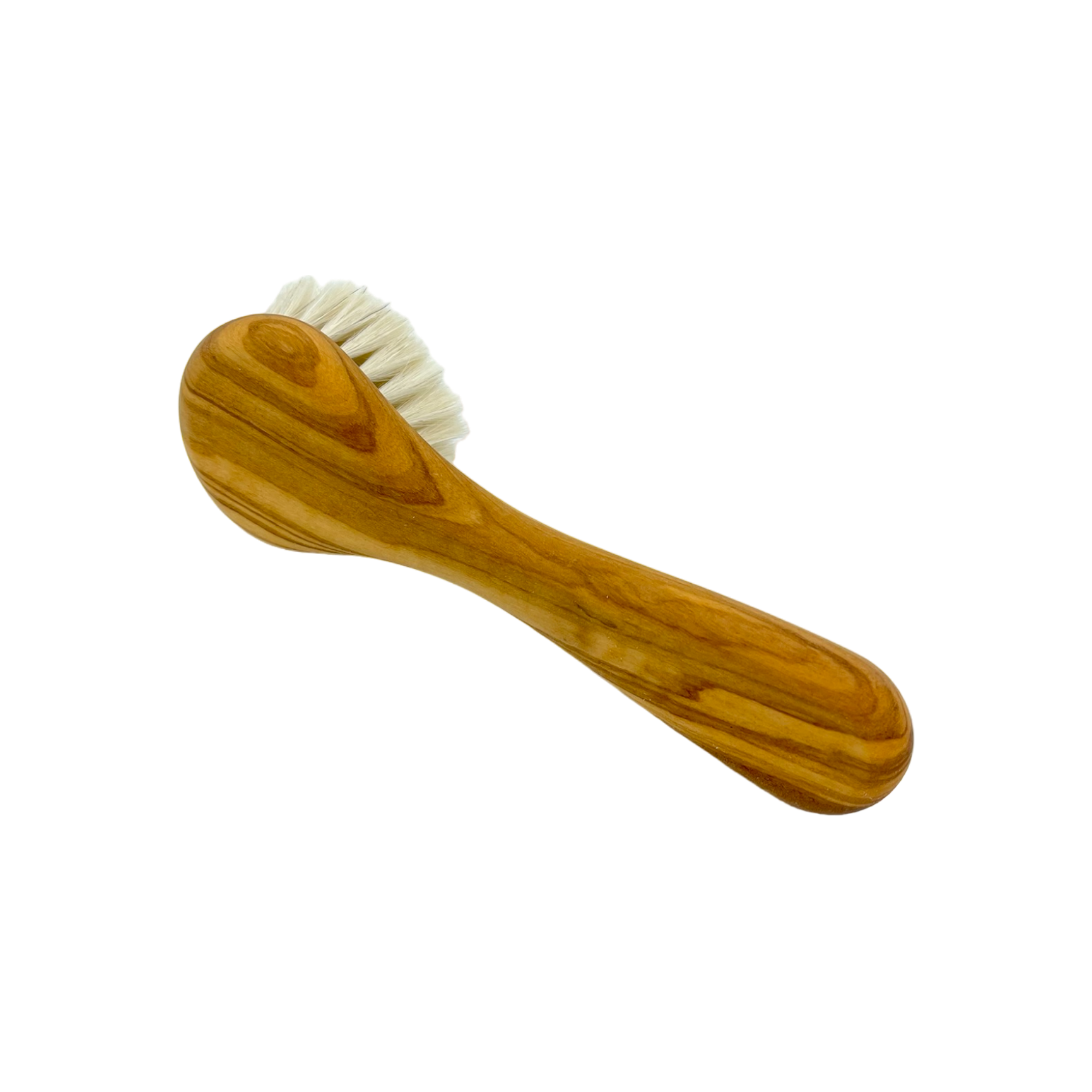Dural Olivenholz Gesichts- & Hautbürste mit Naturziegenhaar