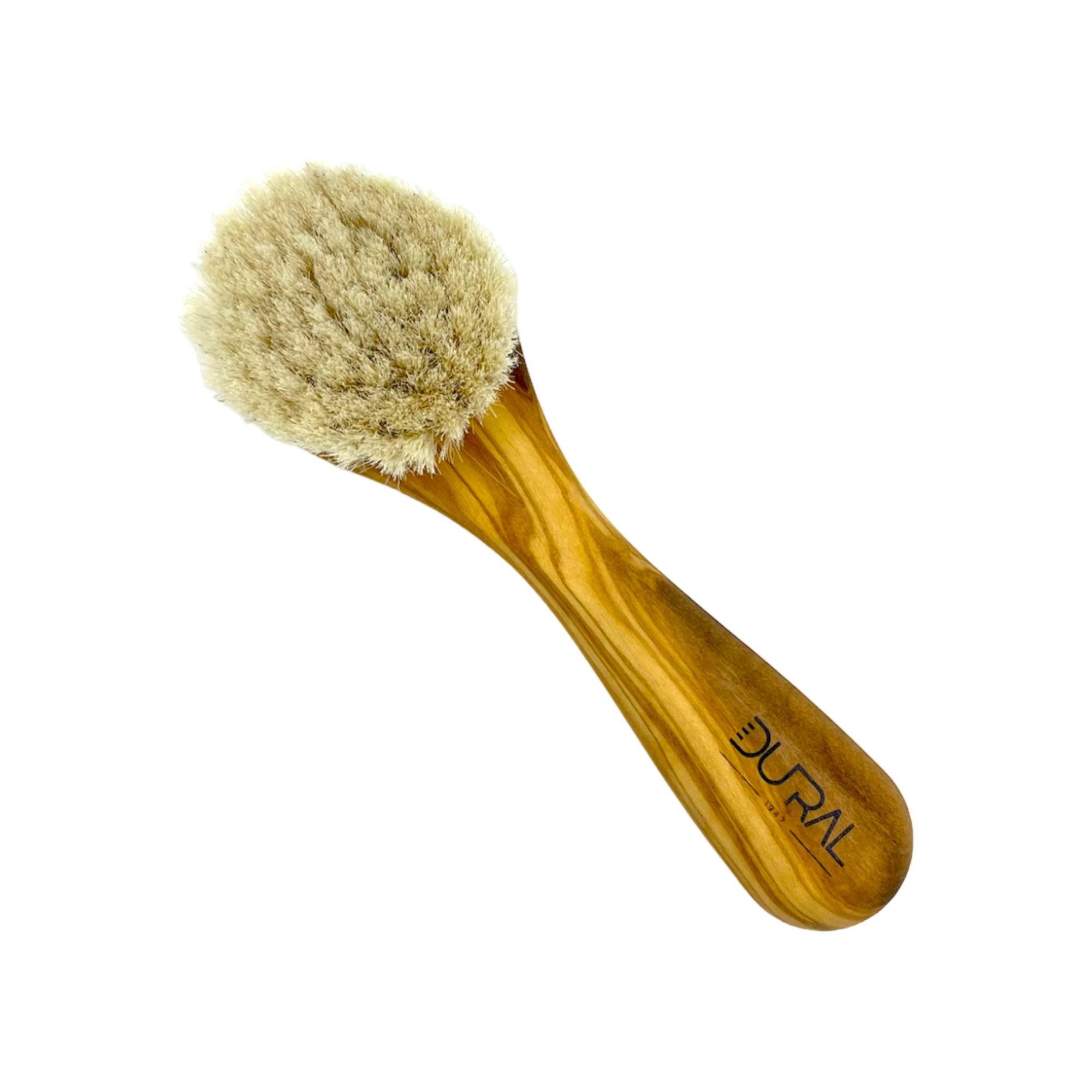Dural Olivenholz Gesichts- & Hautbürste mit Naturziegenhaar