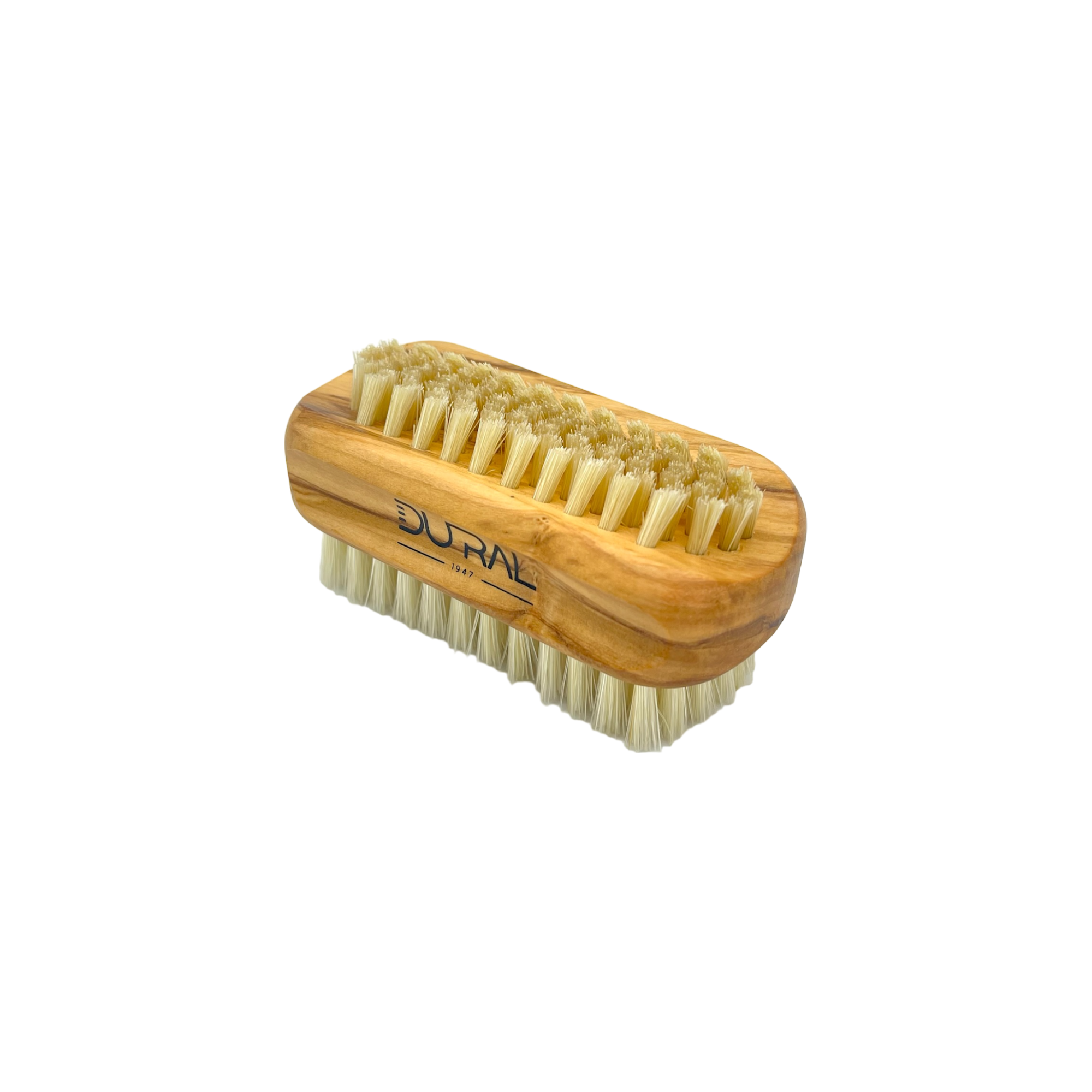 Dural Olivenholz Hand- und Nagelbürste mit Naturborsten – 6/8 Reihen 90mm