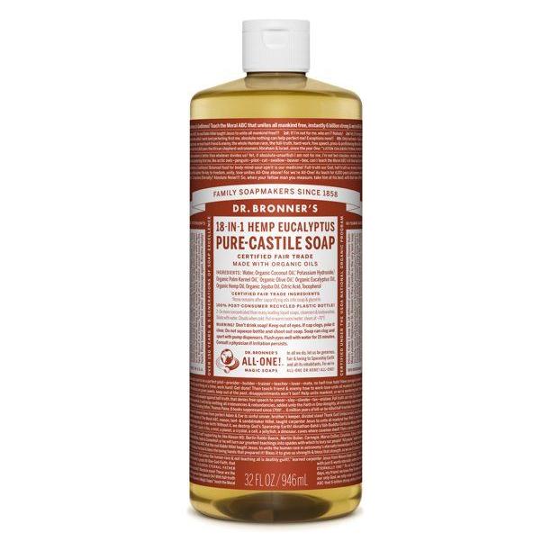 Dr. Bronner's Bio-Flüssigseife Hanf-Eukalyptus 946 ml