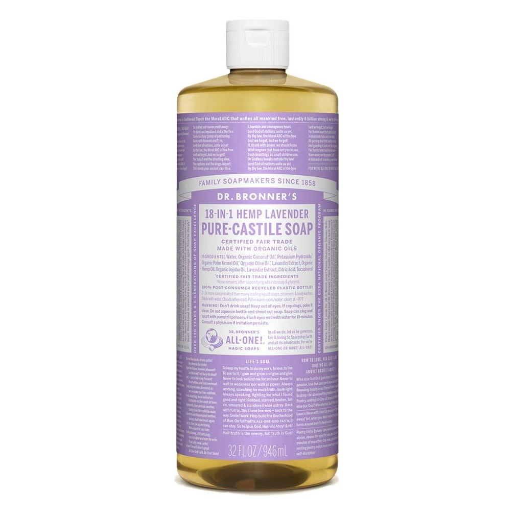 Dr. Bronner's Bio-Reine Flüssigseife Lavendel, 946 ml