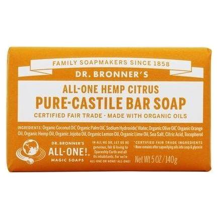 Dr. Bronner's Reine Naturseife Zitrone Orange 140g