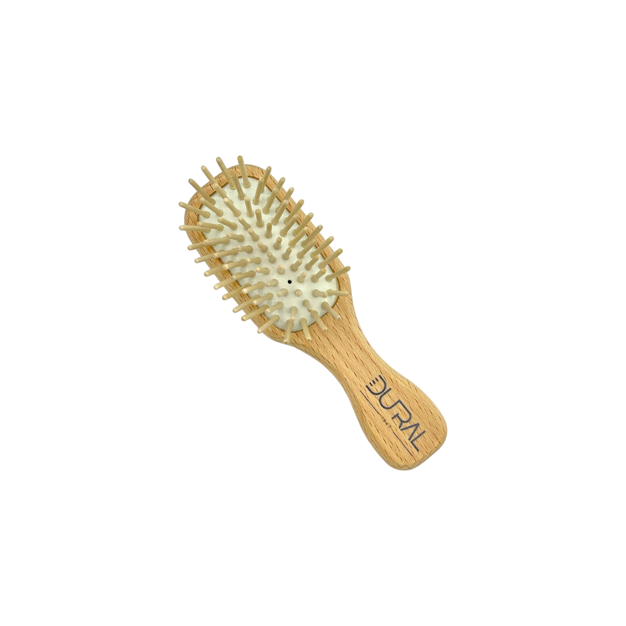 Dural Buchenholz Gummi-Kissen Mini-Haarbürste mit Holzstiften