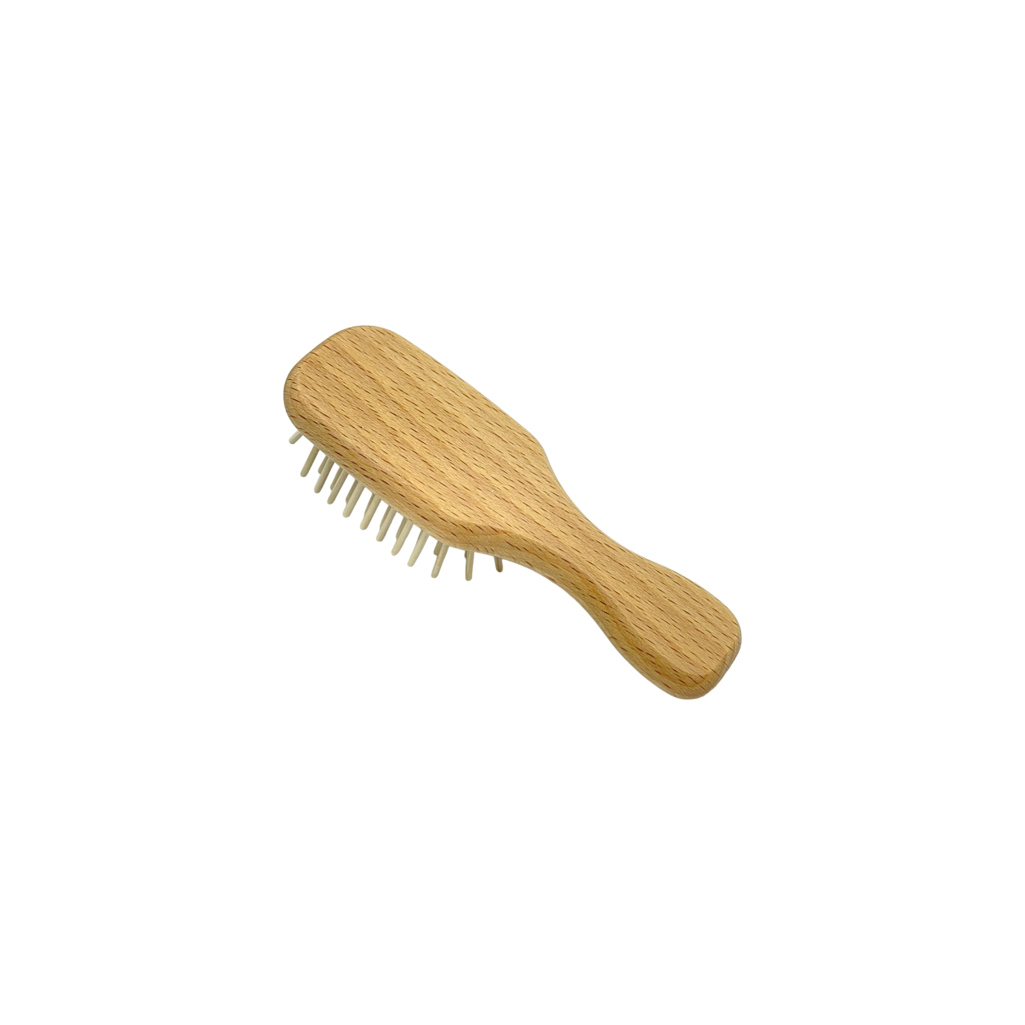 Dural Buchenholz Gummi-Kissen Mini-Haarbürste mit Holzstiften