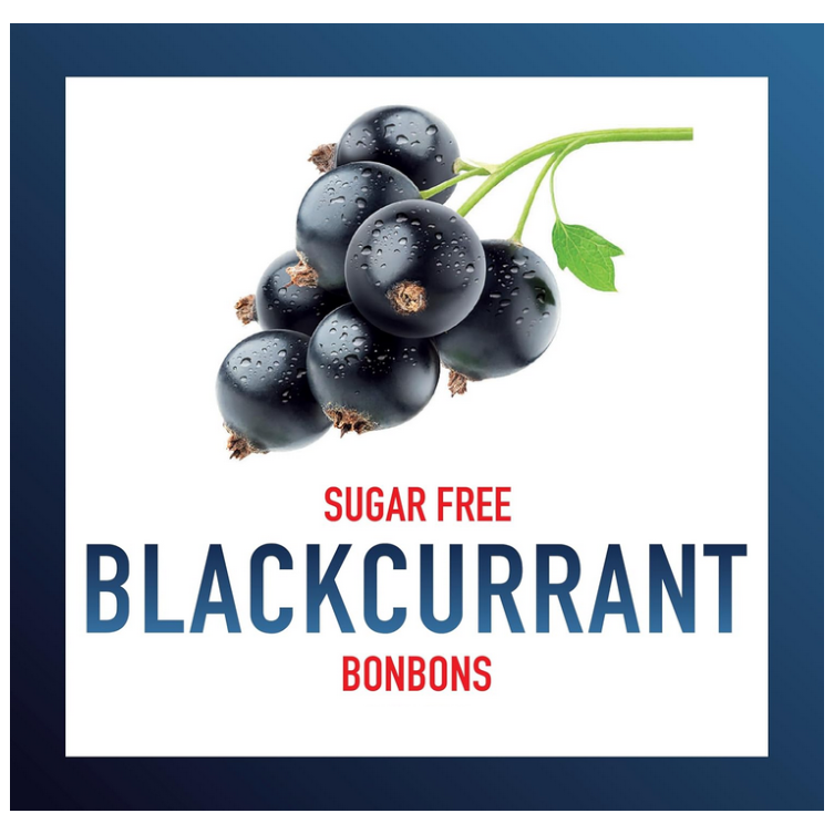 Swiss Imports Schwarze Johannisbeere Zuckerfreie Bonbons Hartkaramellen 39,7 g