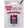 POH Black No Wax Percept Zahnseide Dicker Nylon 75 Yards