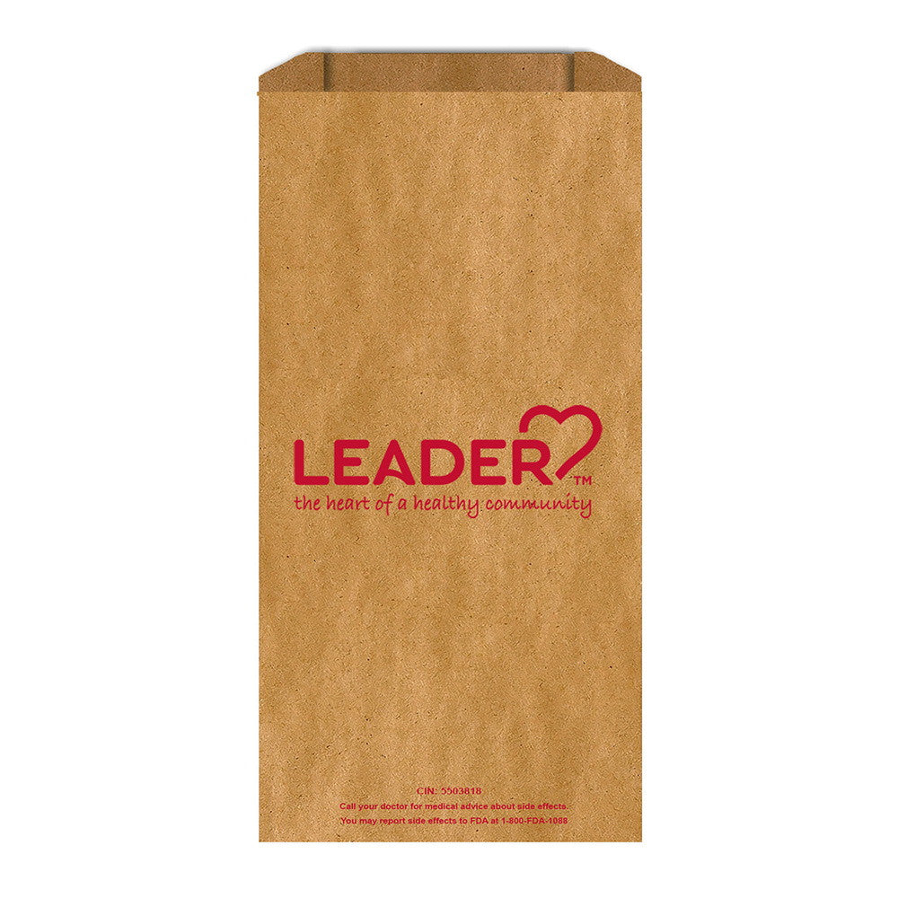 Çanta letre për receta Leader, 5" x 2" x 10", Çanta farmacie të bardha - Kuti me 2,000 copë