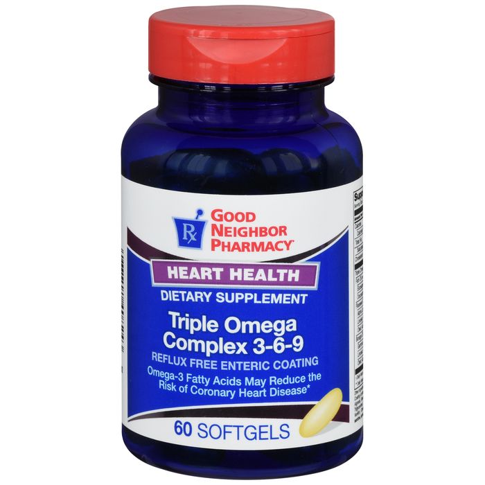 GNP Triple Strength Omega 3-6-9 Complex, xhel me mbështjellje enterike (60 copë)