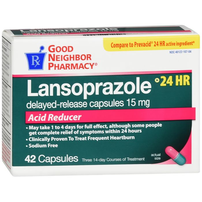 Kapsula GNP Lansoprazol 15mg me çlirim të vonuar – Reduktues aciditeti – 42 copë
