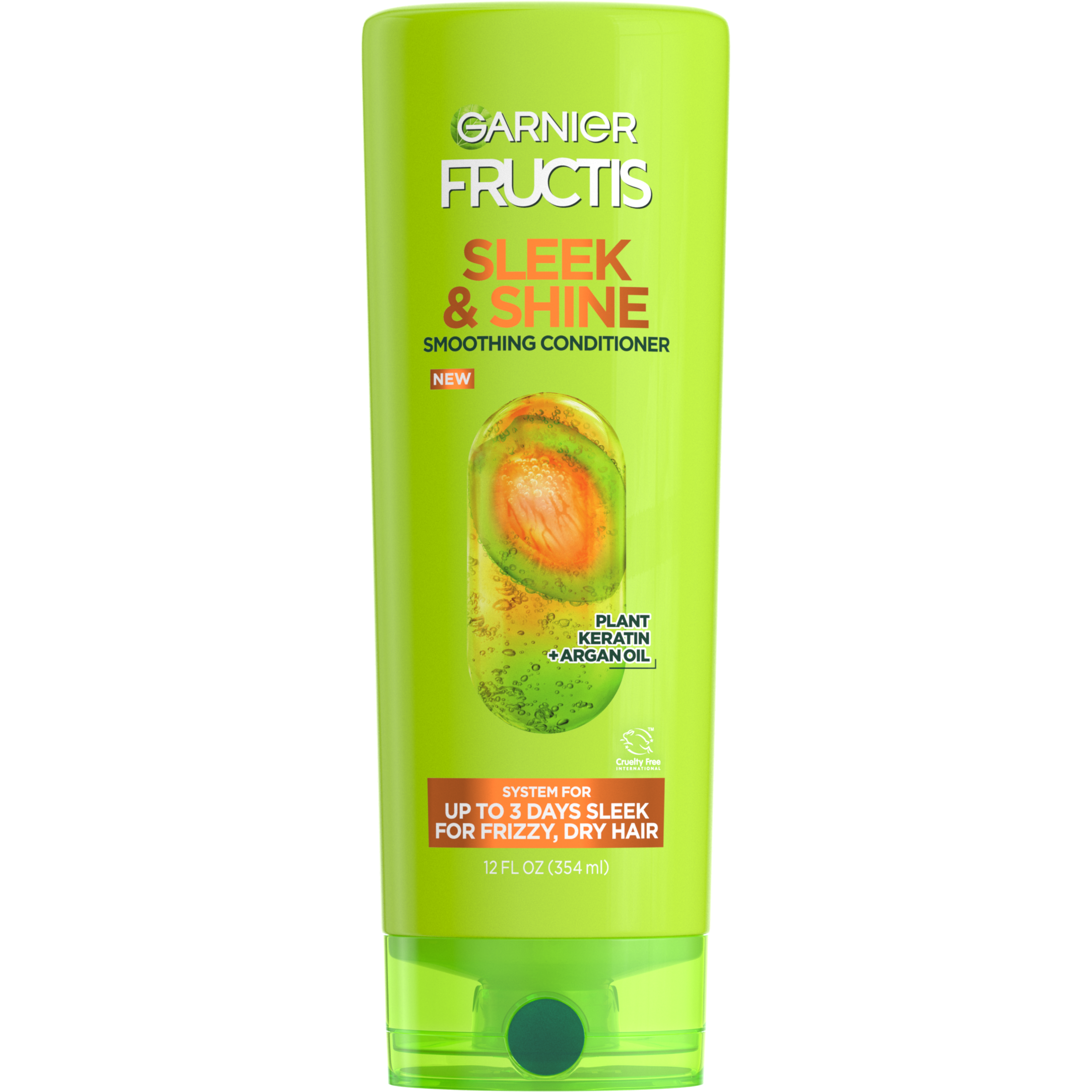 Balsam Fructis Garnier Sleek & Shine, për Flokë të Elektrizuar, të Thatë, të Vështirë për t'u Kontrolluar - 355 ml