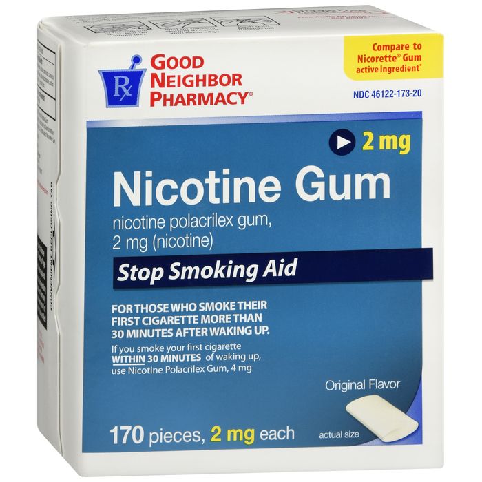 GNP Nikotinkaugummi 2 mg, Originalgeschmack, 170 Stück