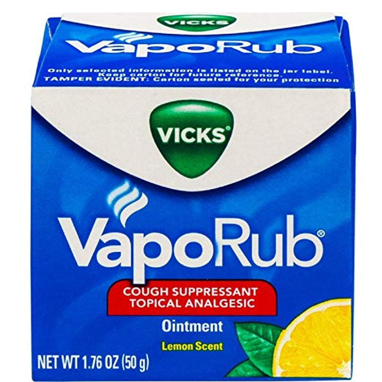Vicks® VapoRub™ Zitronenduft – Hustenstiller & Topisches Analgetikum (50 g)