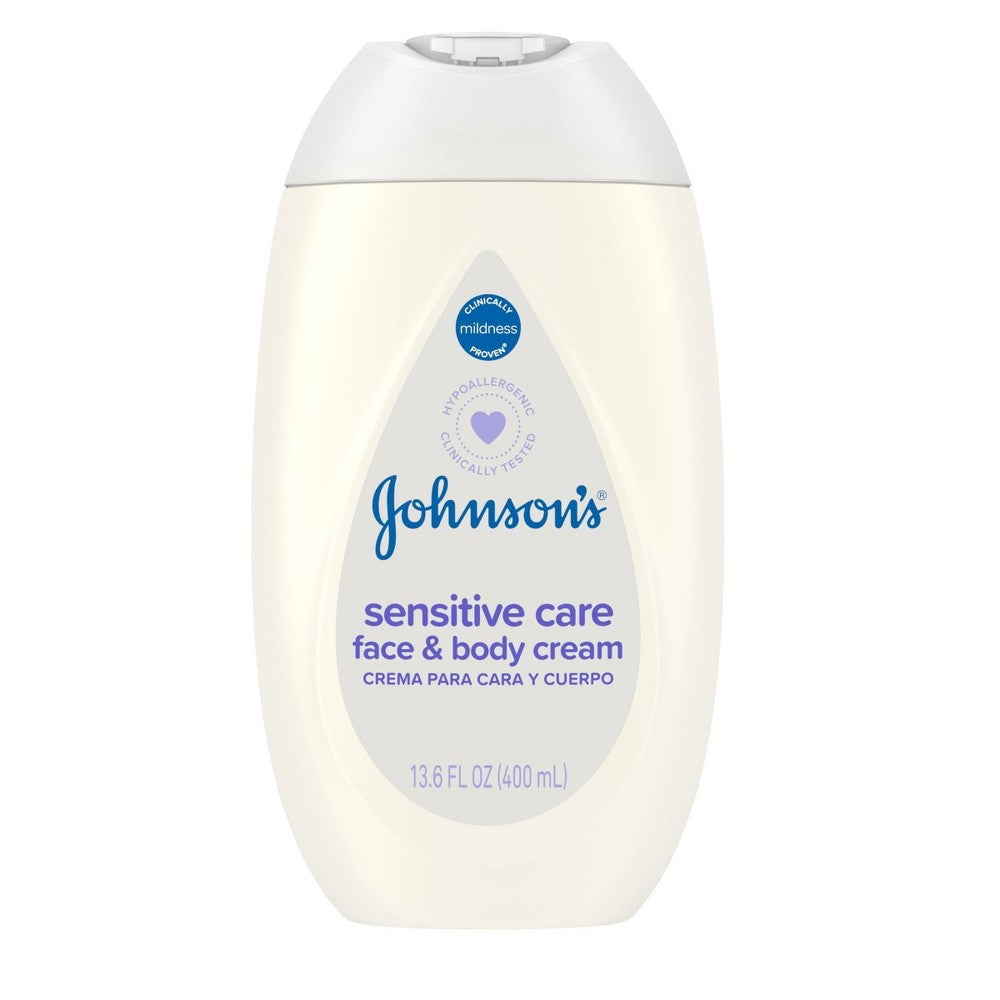 Johnson's Sensitive Care Baby Gesichts- und Körpercreme - 382g