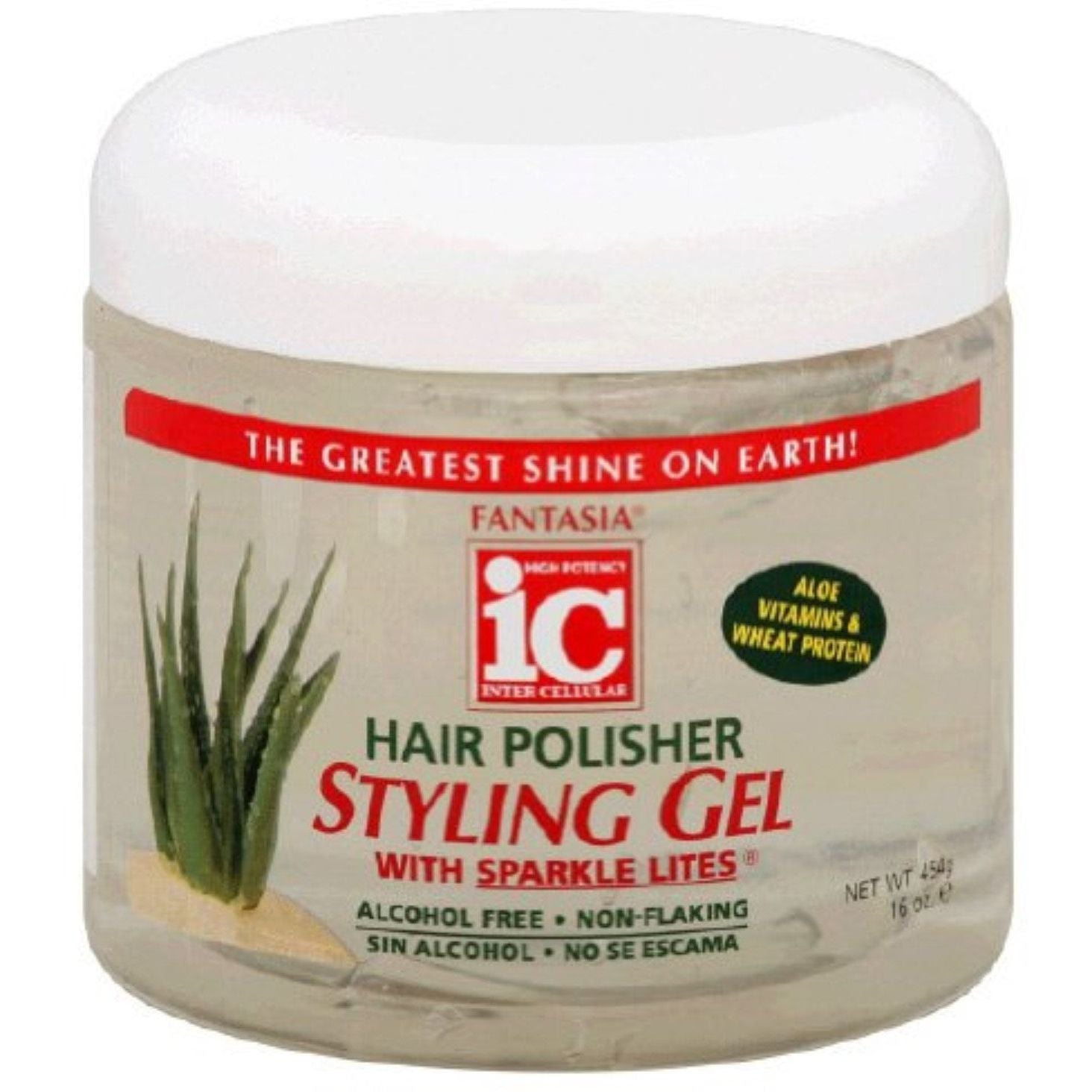 Fantasia IC Hair Polisher Styling Gel me Sparkle Lites - 16 Oz