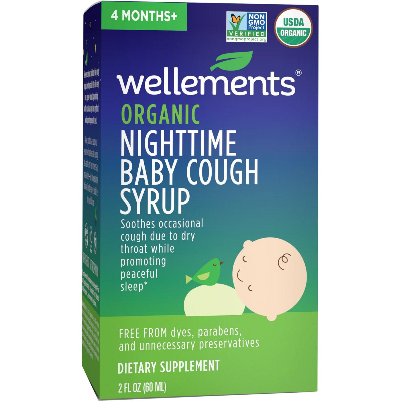 Wellements® Bio Baby Husten & Schleim Sirup – Nachtzeit