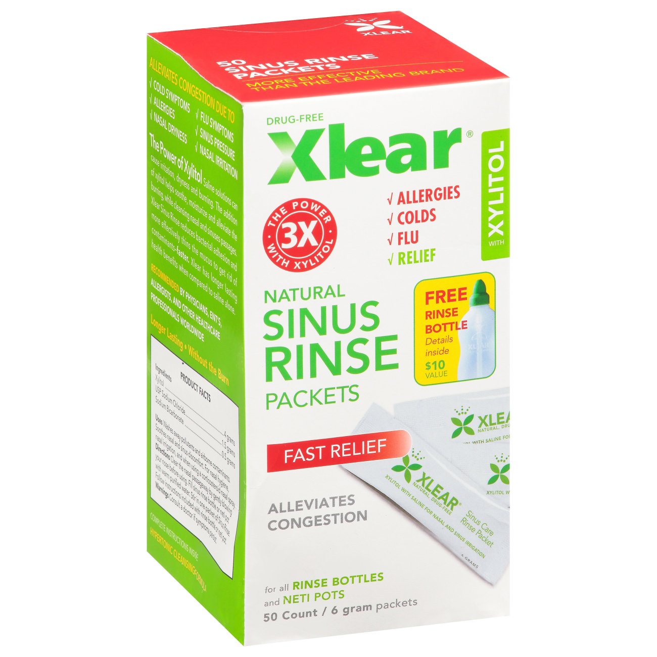 Xlear Nasenspülungen – Nachfüllpackung, 50 St.