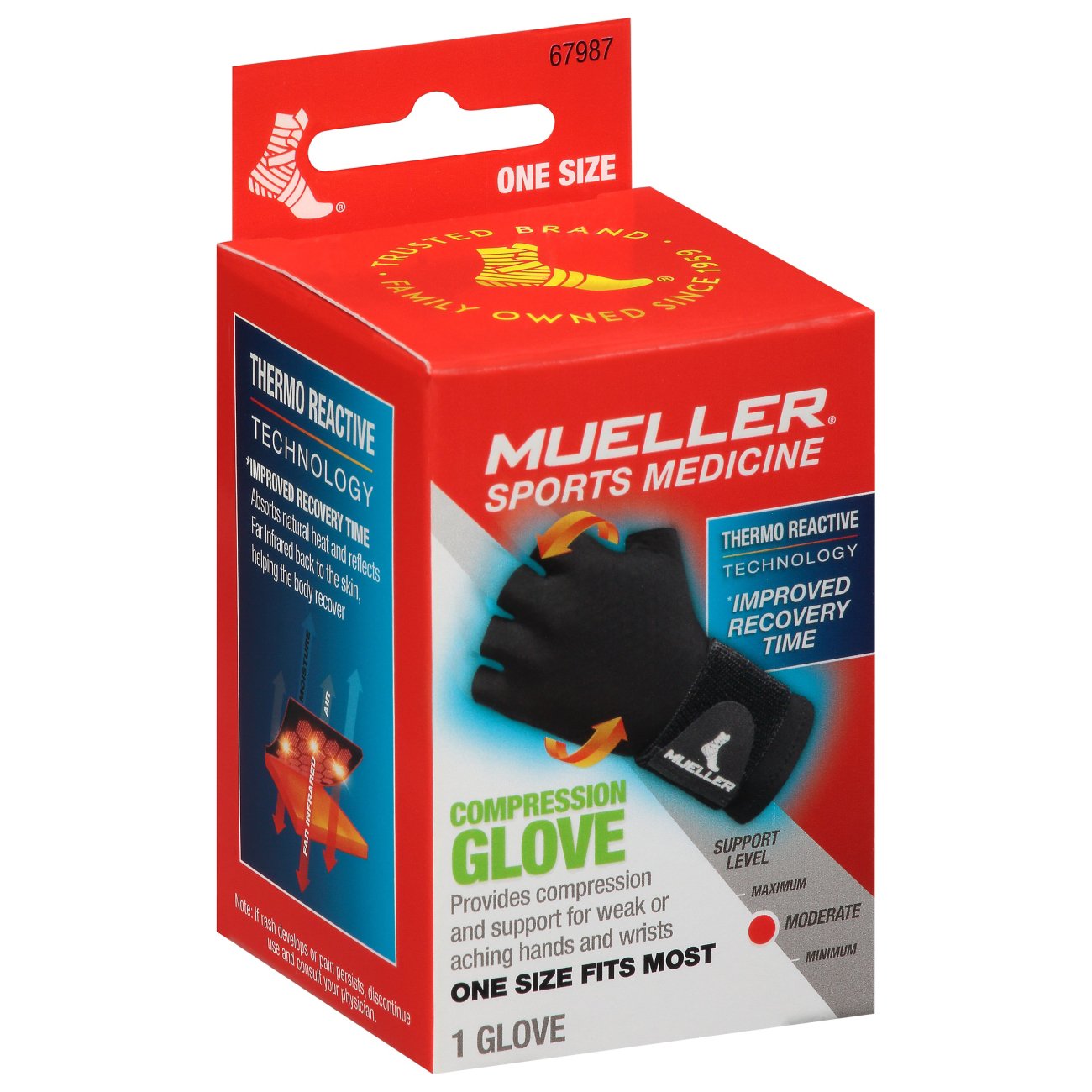 Mueller® Kompressionshandschuh – Moderate Kompression (Einheitsgröße)