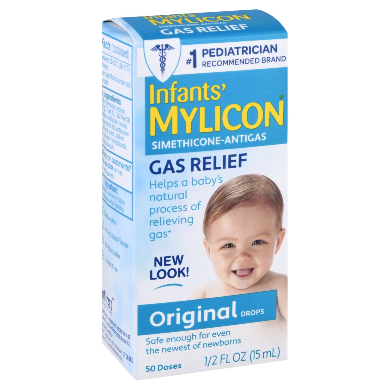 Mylicon Säuglinge Simethicon Blähungspräparat Original Tropfen Linderung von Blähungen, 0,50 oz