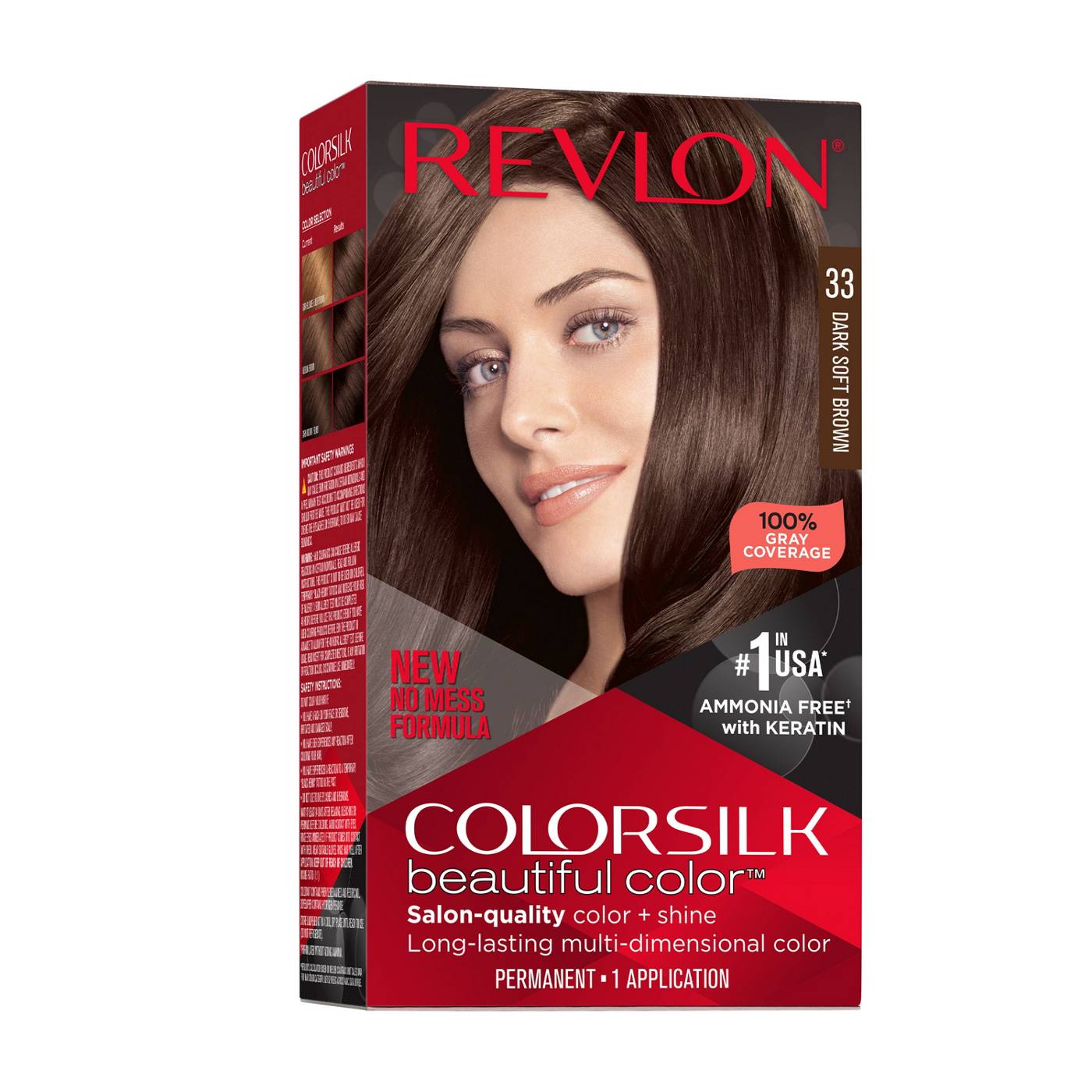 Ngjyrues Flokësh Revlon, Permanent, Kafe e Errët e Butë 30