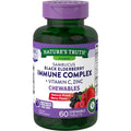Nature's Truth Sambucus Schwarzer Holunder Immun Komplex Plus Vitamin C & Zink, Natürliche Beerenmischung, 60 Kautabletten