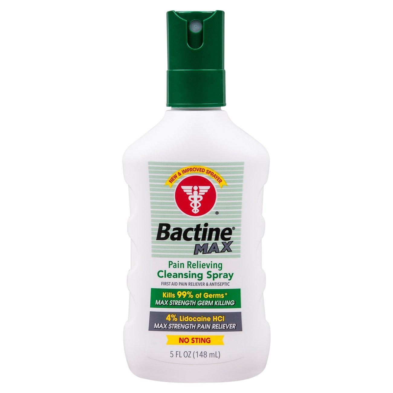 Bactine Max Sprej Pastrues, Lehtësues Dhimbjesh, 5 Fl Oz
