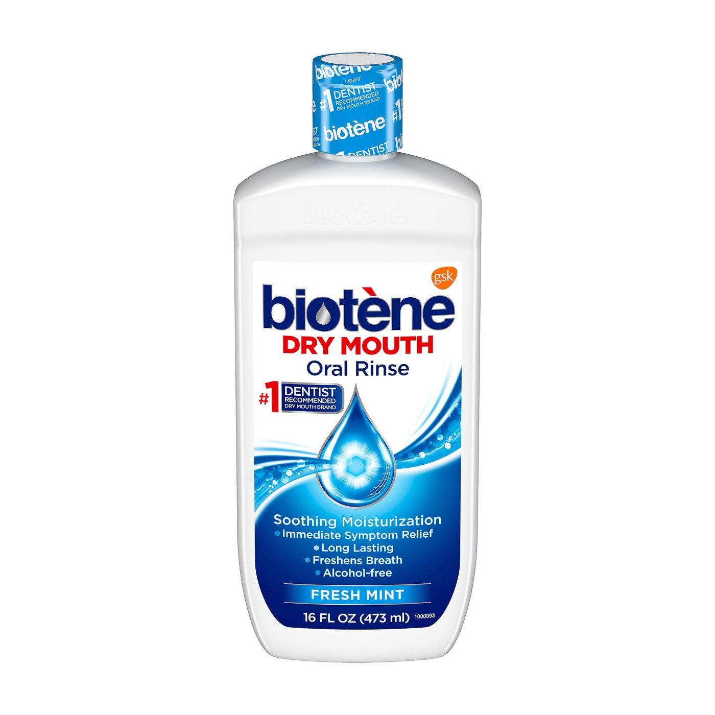 Biotene Mundspülung gegen Mundtrockenheit, Frische Minze – 473 ml