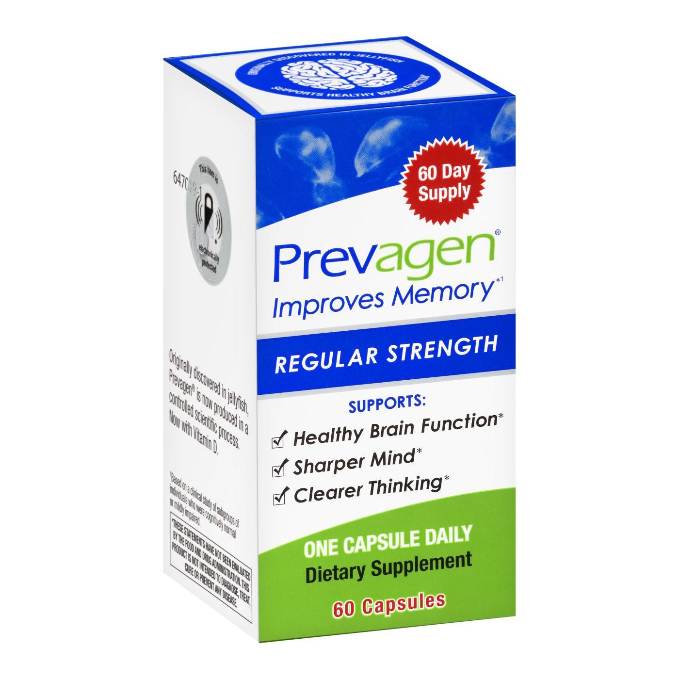 Prevagen® Normalstärke – Gedächtnisverbesserung Nahrungsergänzungsmittel (30 Kapseln)