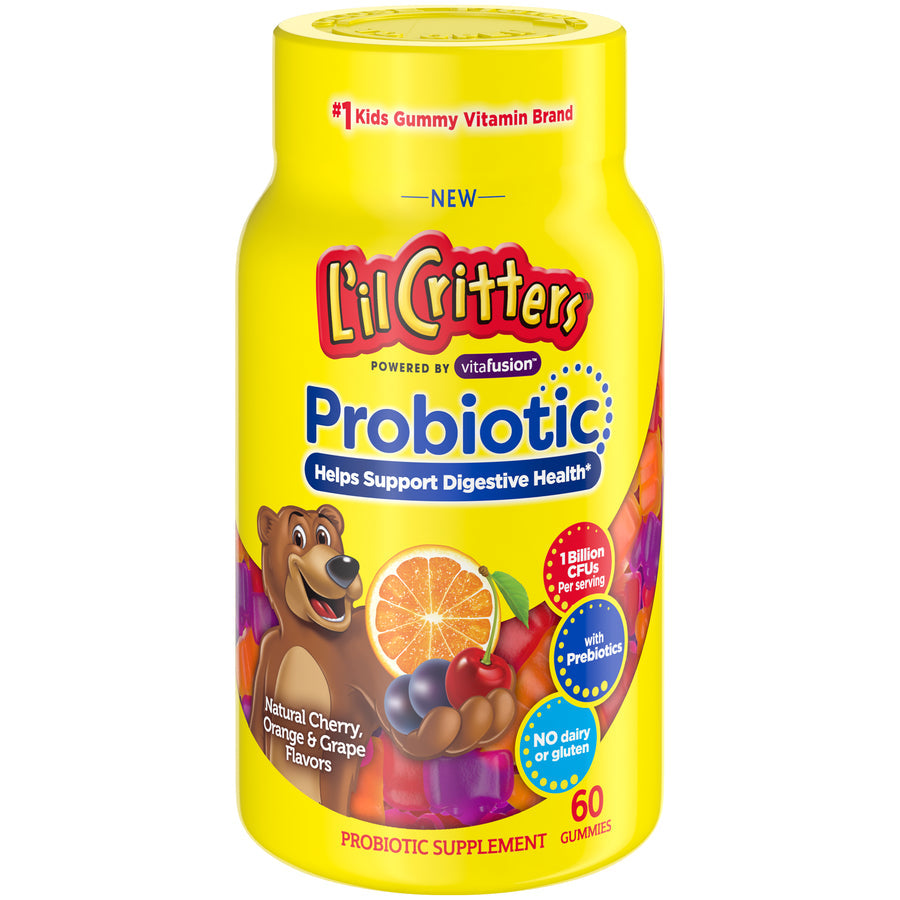 L'il Critters Kids Gummy Probiotika, Unterstützung der Verdauung, 60 Stück