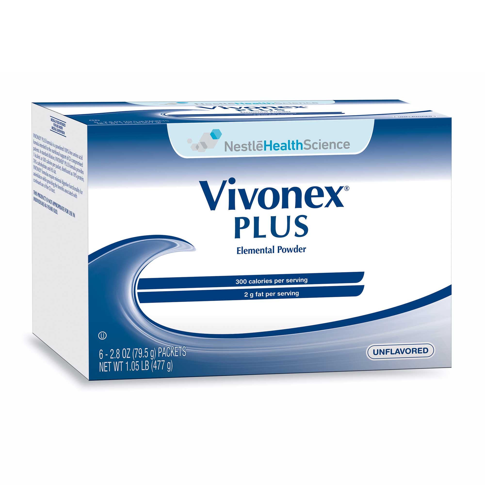 Vivonex Plus Geschmacksneutrales Elementarpulver, 6 x 2,8 oz Packungen