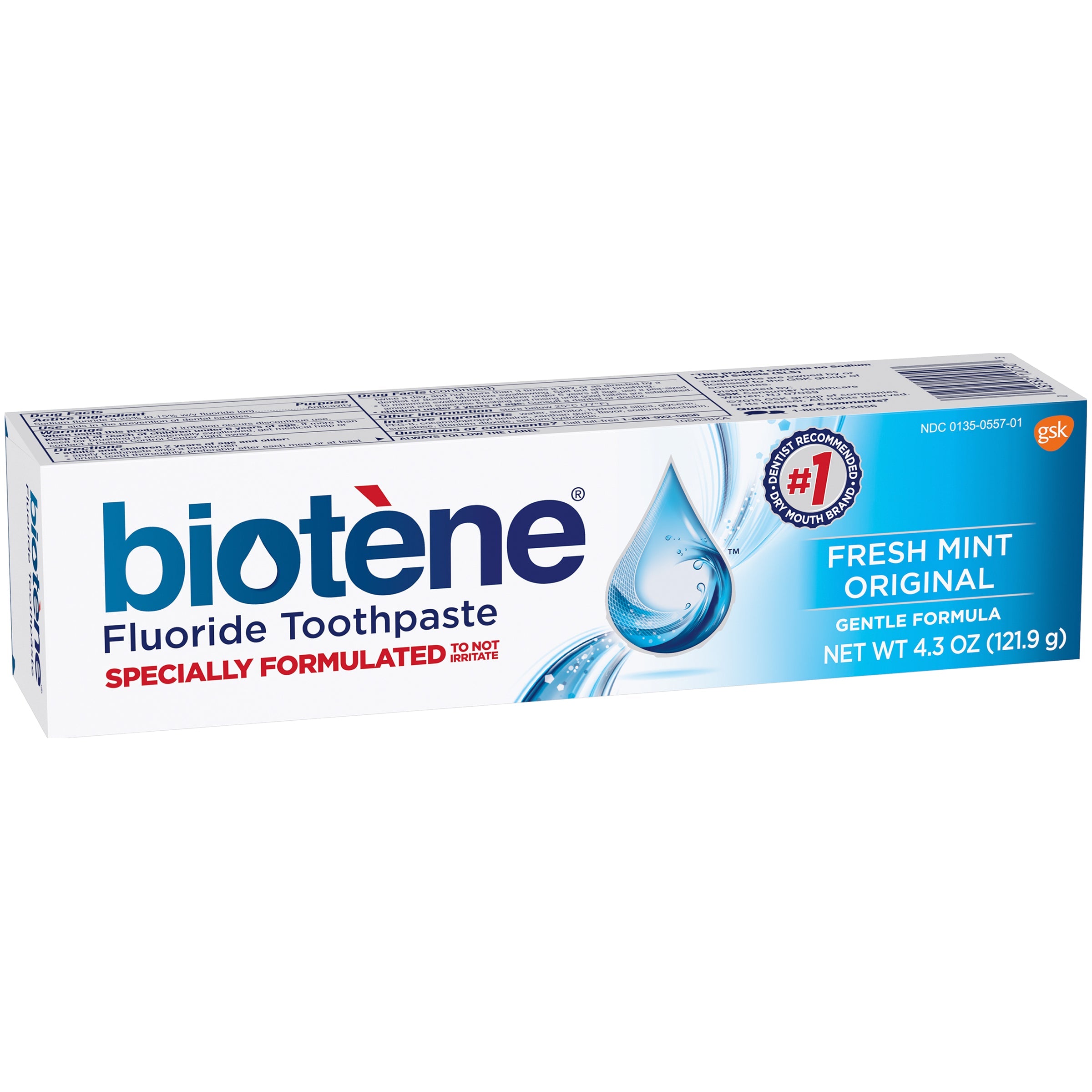 Biotene Frische Minze Original Fluorid-Zahnpasta, 122 g