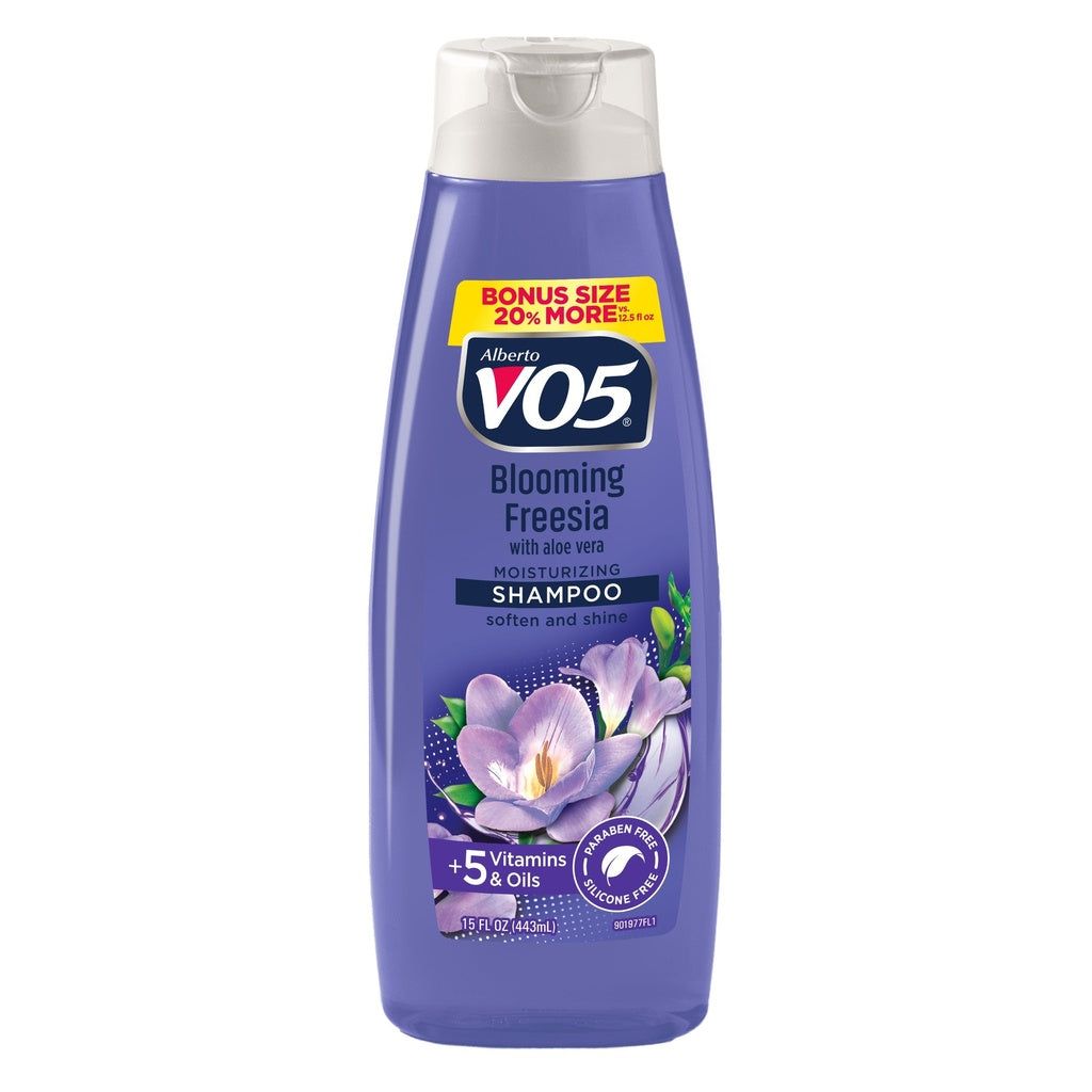 VO5 Herbal Escapes Shampoo, Blühende Freesie mit Aloe Vera, 443 ml