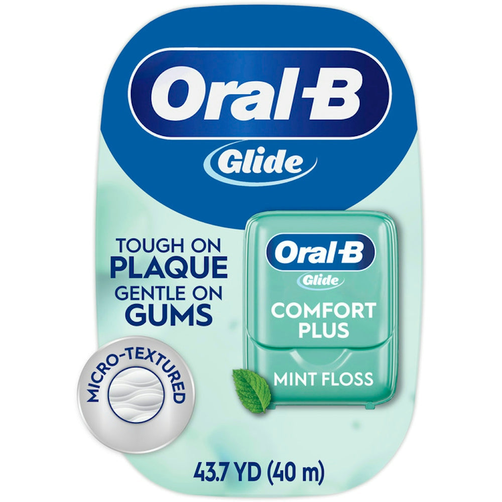 Pëlhura dentare Oral-B Glide Pro-Health Comfort Plus, me shije mente, 43.7 jardë