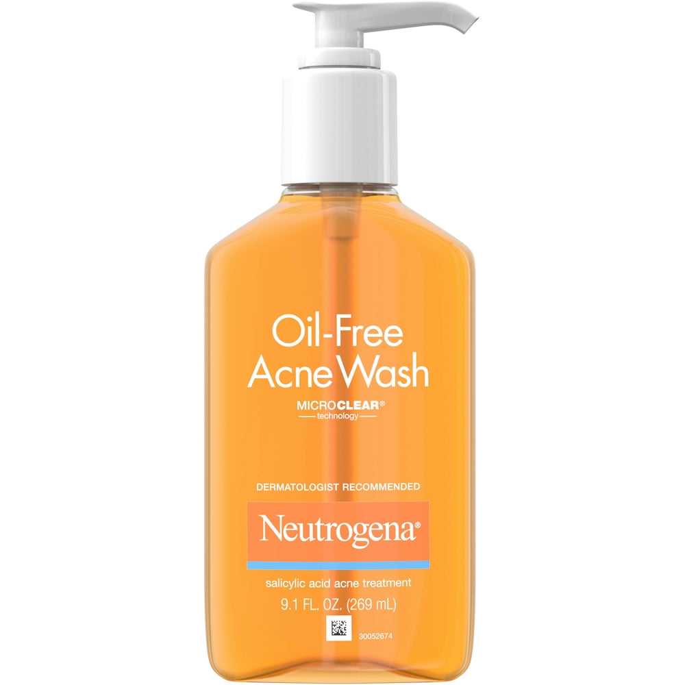 Neutrogena Pastë Larëse për Fytyrën Kundër Akneve me Acid Salicilik Pa Vaj - 9.1 Fl Oz