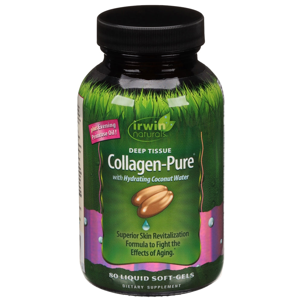 Irwin Naturals Deep Tissue Collagen-Pure Nahrungsergänzungsmittel Liquid Soft-Gels – 80 Stk.