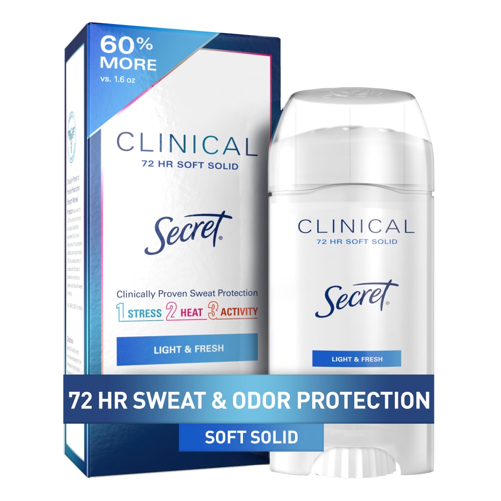 Secret Clinical Strength Light And Fresh Soft Solid Antiperspirant & Deodorant 73 g