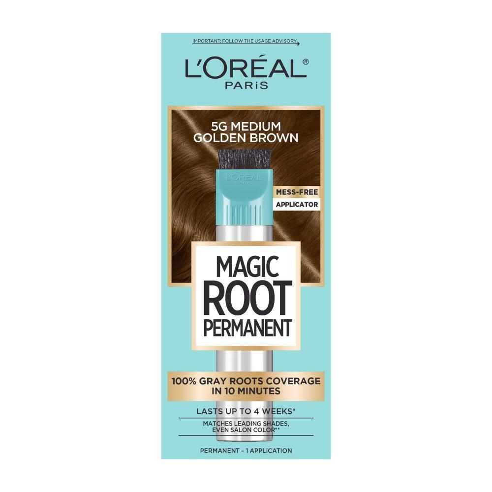 Set për ngjyrosjen e flokëve L'Oreal Paris Magic Root Rescue 10-Minuta, 5G Kafe e Artë Mesatare, 1 Komplet