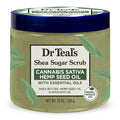 Dr Teal's Cannabis Sativa Vaj i Farës së Kërpit Shea Scrub me Sheqer 19 Oz
