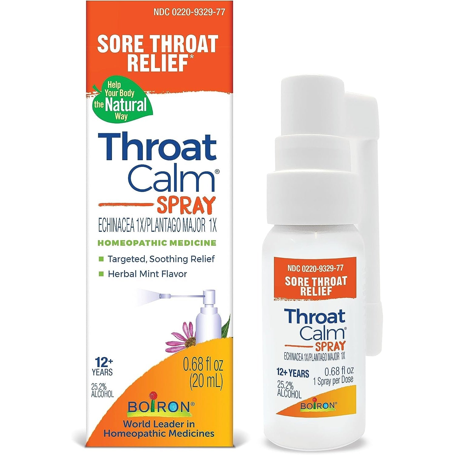 Boiron Throatcalm Sprej Për Lehtësimin e Dhimbjes së Fytit, 0.68oz