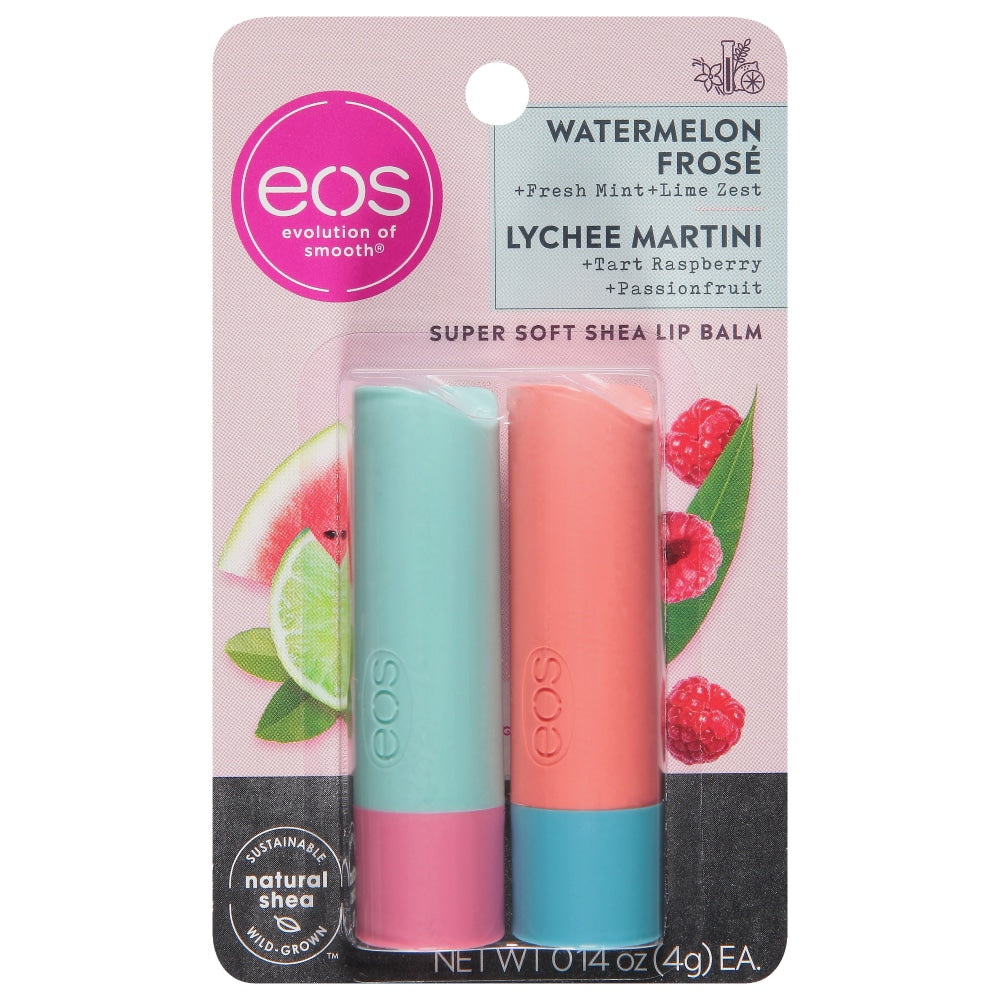 EOS Lippenbalsam, Watermelon Frose/Lychee Martini, 100 % natürlich
