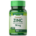 Nature's Truth Chelatiertes 50 mg Zink 100 Tabletten
