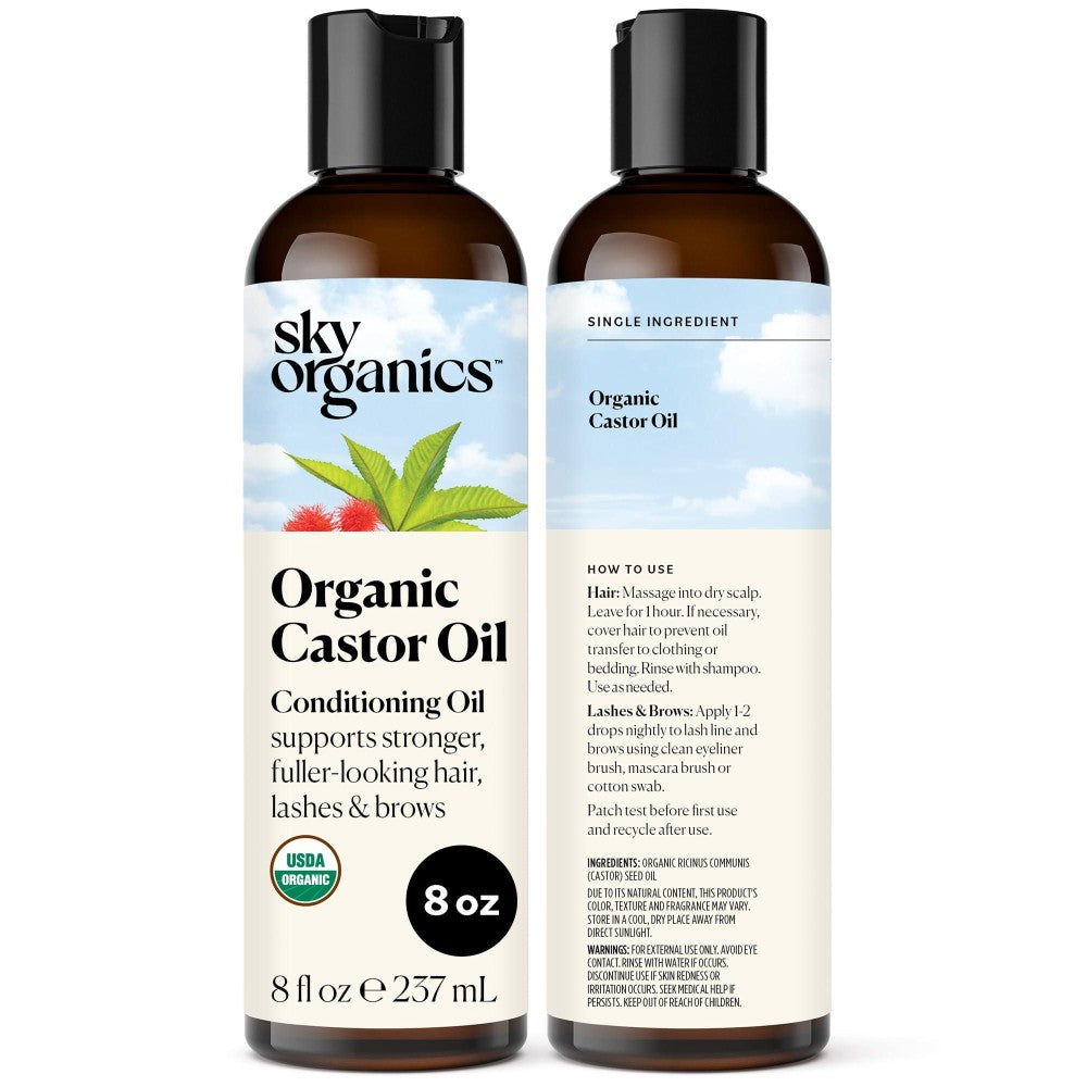 Sky Organics Bio-Rizinusöl – 30 ml