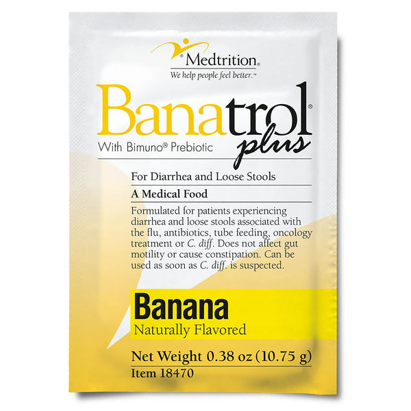 Shtesë orale Banatrol Plus Medtrition me shije banane, pluhur, paketim individual 5 gram