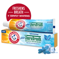 Arm & Hammer Plus TheraBreath Zahnpasta, Fluorid, Kariesschutz, Aufhellung, Atemerfrischer, belebende eisige Minze, 156 Gramm
