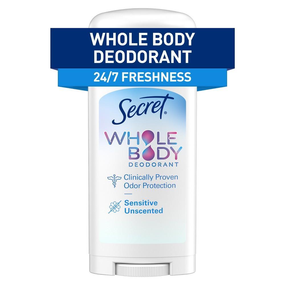 Secret Ganzkörper-Deostick Aluminiumfrei für Frauen - Ohne Duftstoffe - 68g