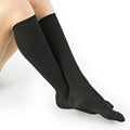 Loving Comfort Microfaser Kniestrümpfe 10-20, geschlossene Zehen, Damen, Schwarz, X-Large, 1 Paar