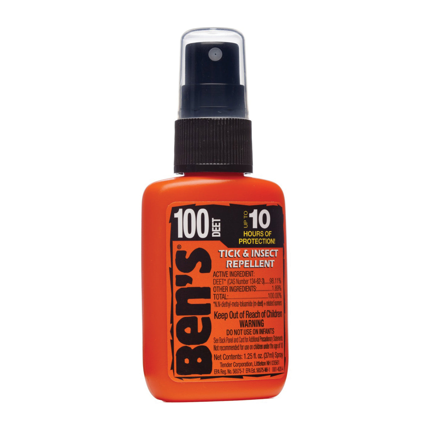 Ben's 100 DEET Zecken- und Insektenschutzmittel – 37 ml Pumpspray – Max Formel