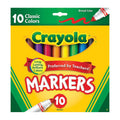 Crayola Broad Line Markers, Klassische Farben, 10 Stück